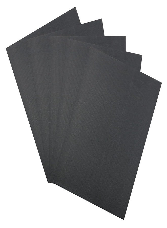TAODAN 5pcs Corrugated Plastic Sheets Black Waterproof Sign Blank Board 20cmx30cmx0.3mm - Image 1